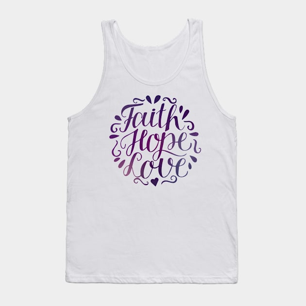 Faith Hope Love Tank Top by The Lucid Frog